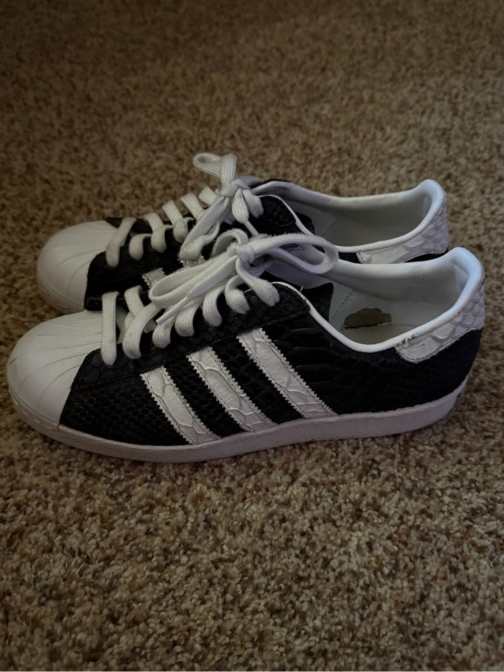 Adidas Women's Black & White Low-Top Sneakers